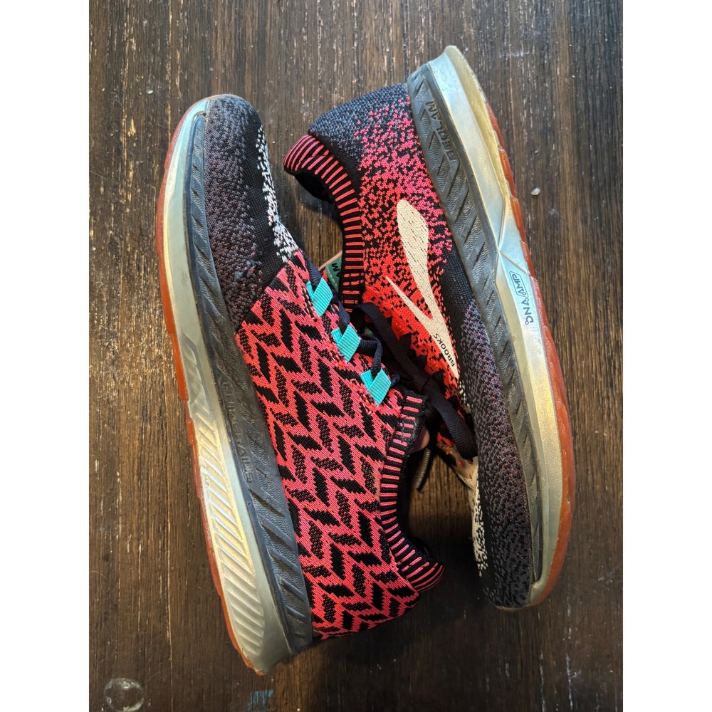 Brooks Bedlam Running Shoes Womens‎ 6.5 Black Pink DNA AMP 1202721B616